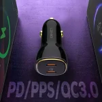 شارژر فندکی الدینو مدل C104 dual pd port