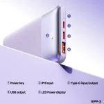 پاور بانک 10000 ریمکس rpp5 اصلی دو خروجی دو ورودی