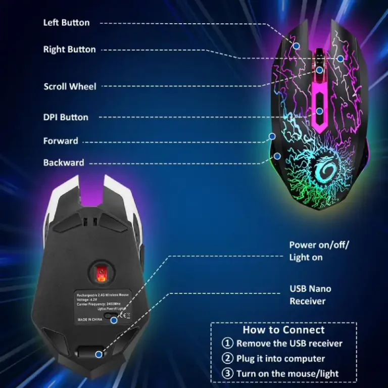 WIERLESS MOUSE GAMING VersionTECH GM-03 -7